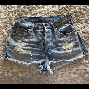 Citizens of Humanity high rise denim shorts